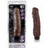 X5 Realistic Vibrating Dildo - 9 Inch Brown