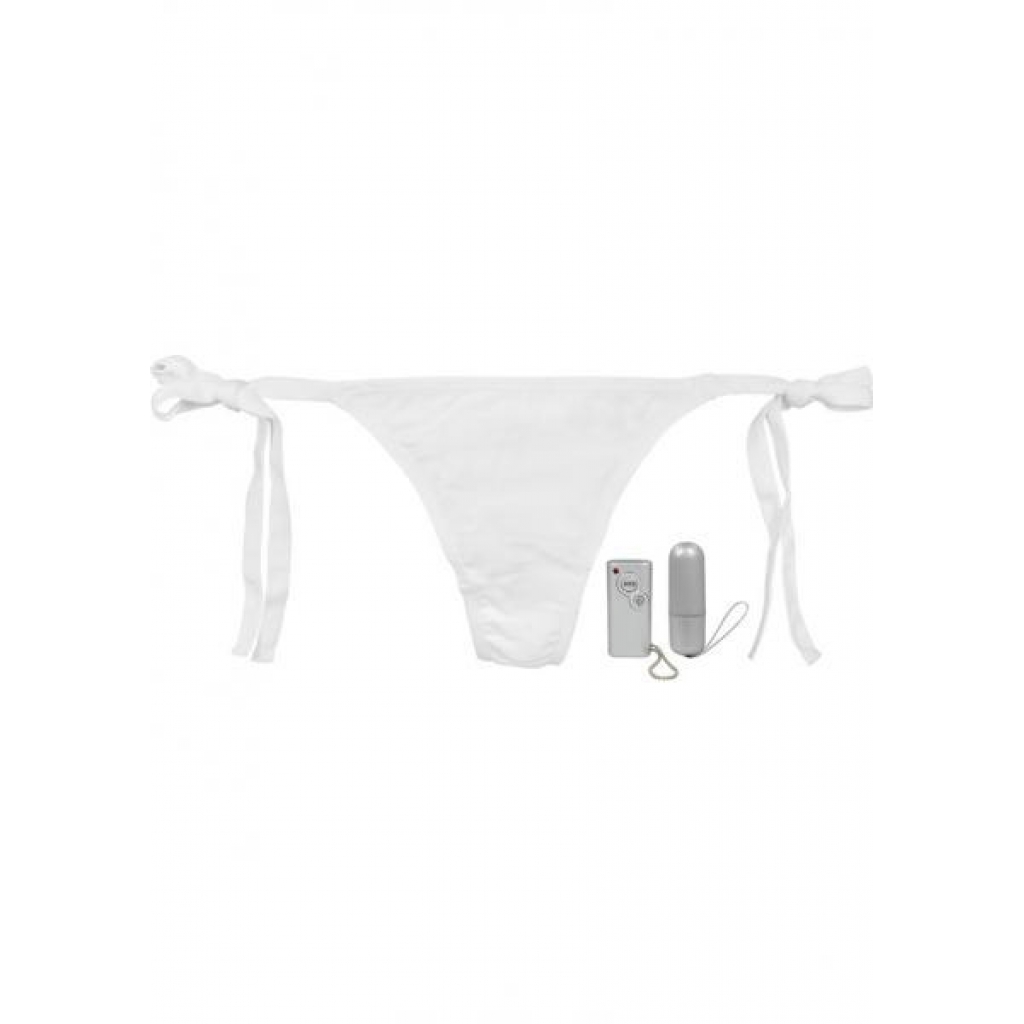 Vibro Panty: White Vibrating Bikini Underwear