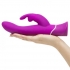 Happy Rabbit 2 Curve Vibrator - Purple, USB Rechargeable