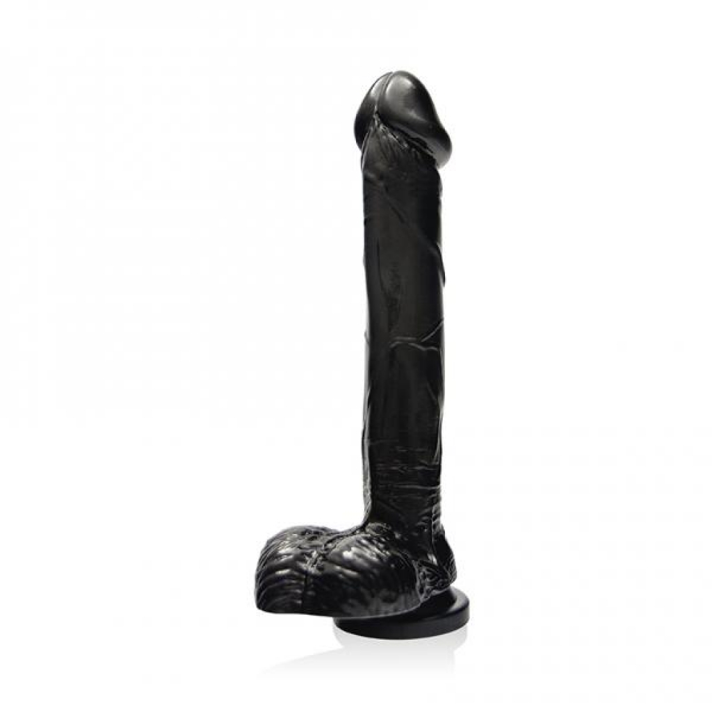 9 inches Cock with Balls & Suction Cup Black - Realistic Fun