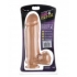 Thick Cock with Balls - 9 Inches Suction Cup Beige Dildo