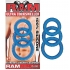 Ram Ultra Silicone Cocksweller C Rings Blue  - Nasstoys