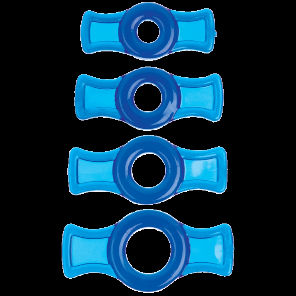 Titanmen Tools Flexible Cock Ring Set in Blue