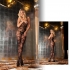 Rene Rofe Strapped Up Sheer Bodystocking - Black O/S