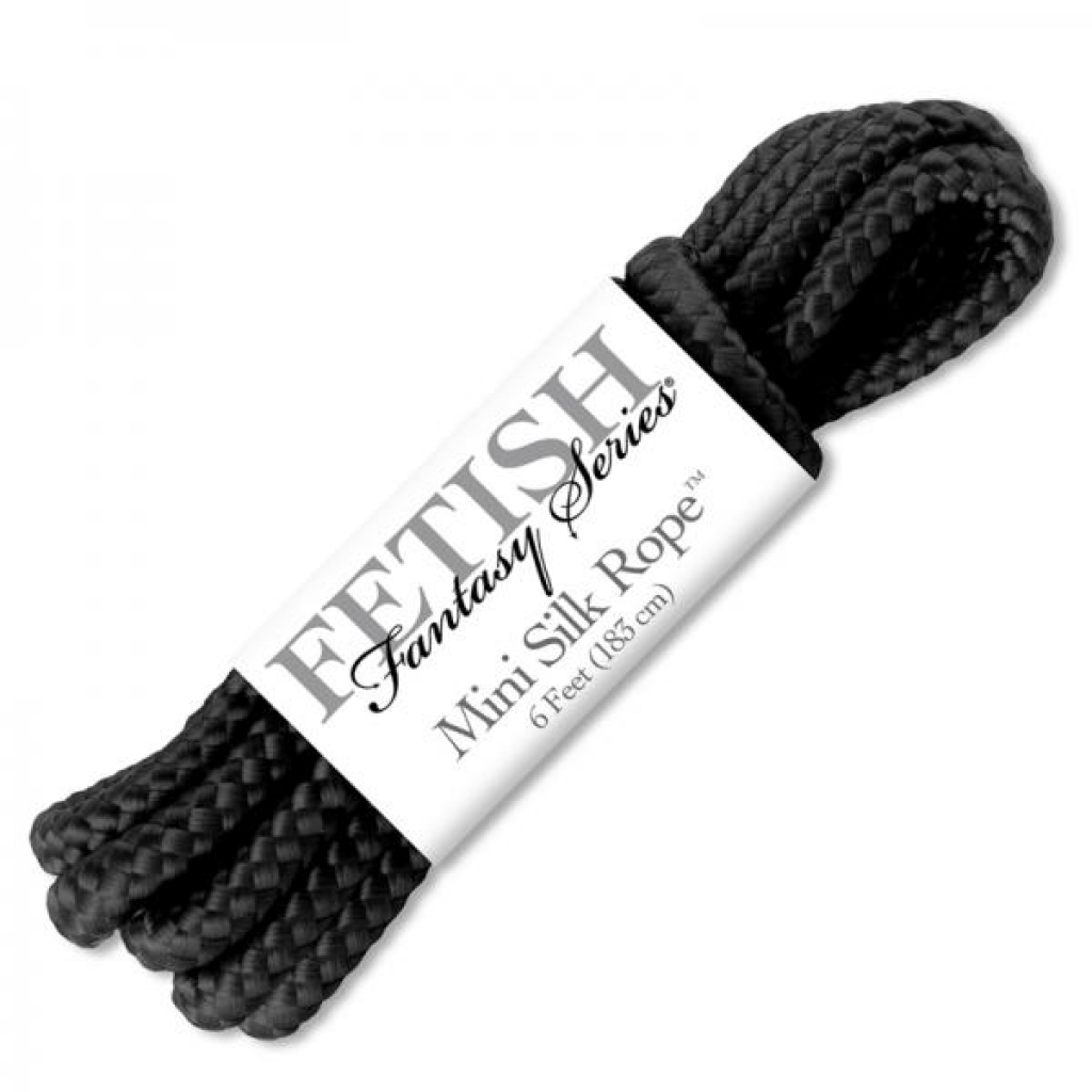 Fetish Fantasy Mini Silk Rope Black - Pipedream