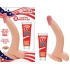 All American Whoppers 8 Inches Curved Dong - Beige