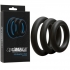 Optimale 3 C Ring Set Thick Black - Doc Johnson