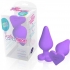 Naughty Candy Hearts Purple Butt Plug - Blush