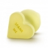 Naughty Candy Heart Yellow Butt Plug - Blush