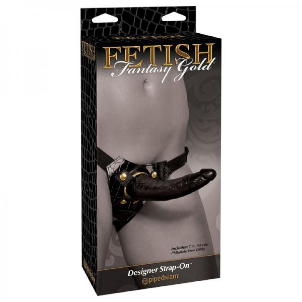 Fetish Fantasy Gold Designer Strap On Black - Pipedream