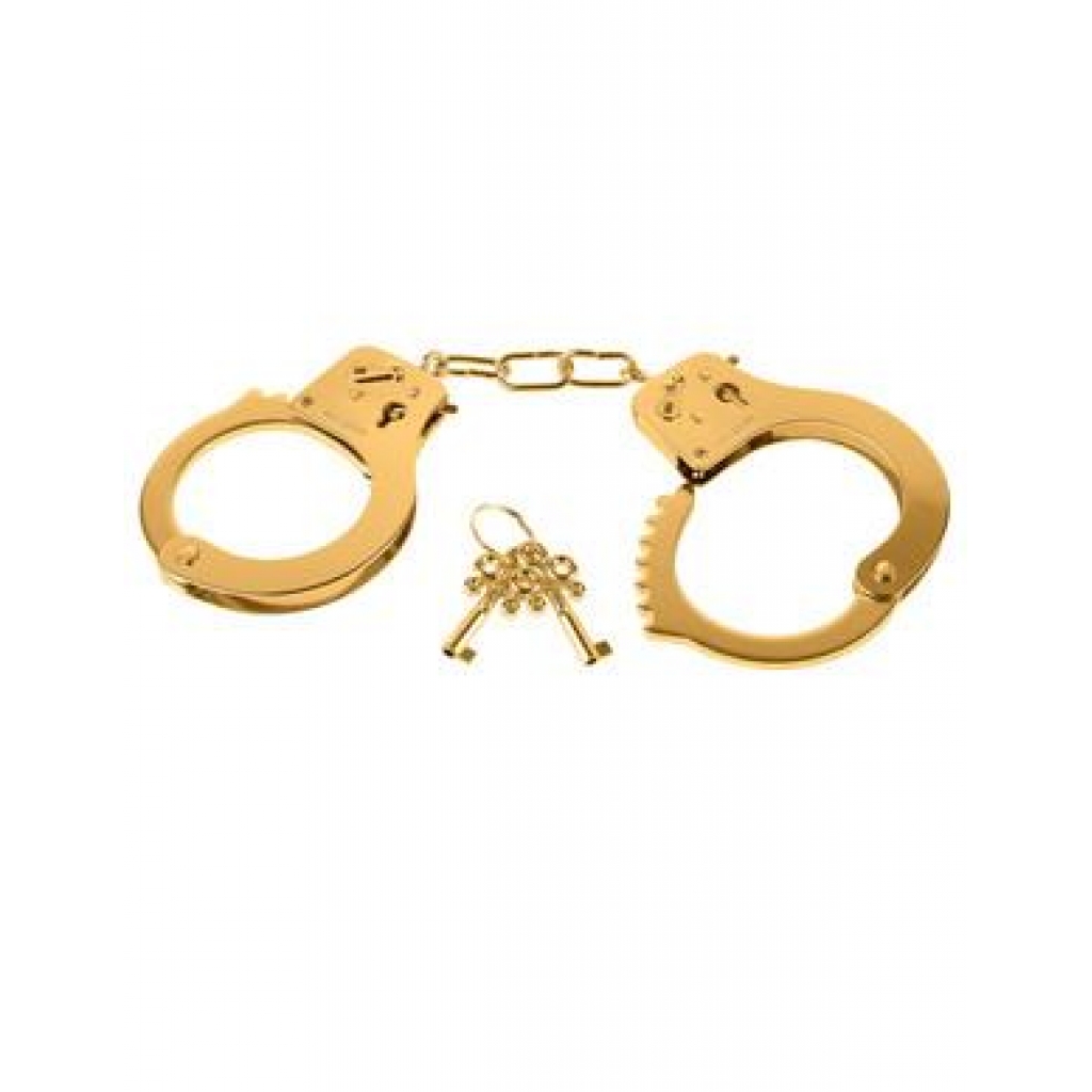 Fetish Fantasy Gold Metal Cuffs Handcuffs - Pipedream