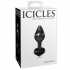 Icicles No. 44 Black Glass Butt Plug - Pipedream