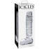 Icicles No. 63 Textured Glass Dildo With Balls 8.5