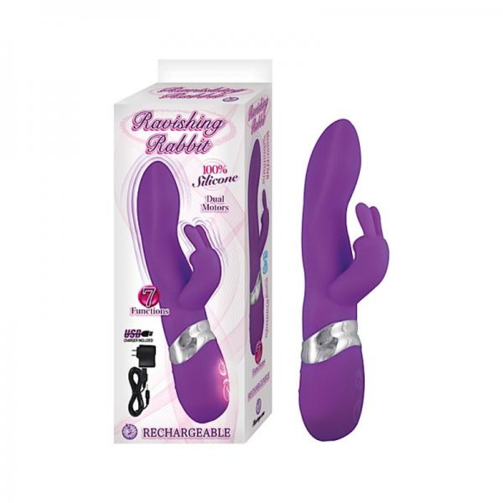 Ravishing Rabbit Waterproof Vibrator - Purple