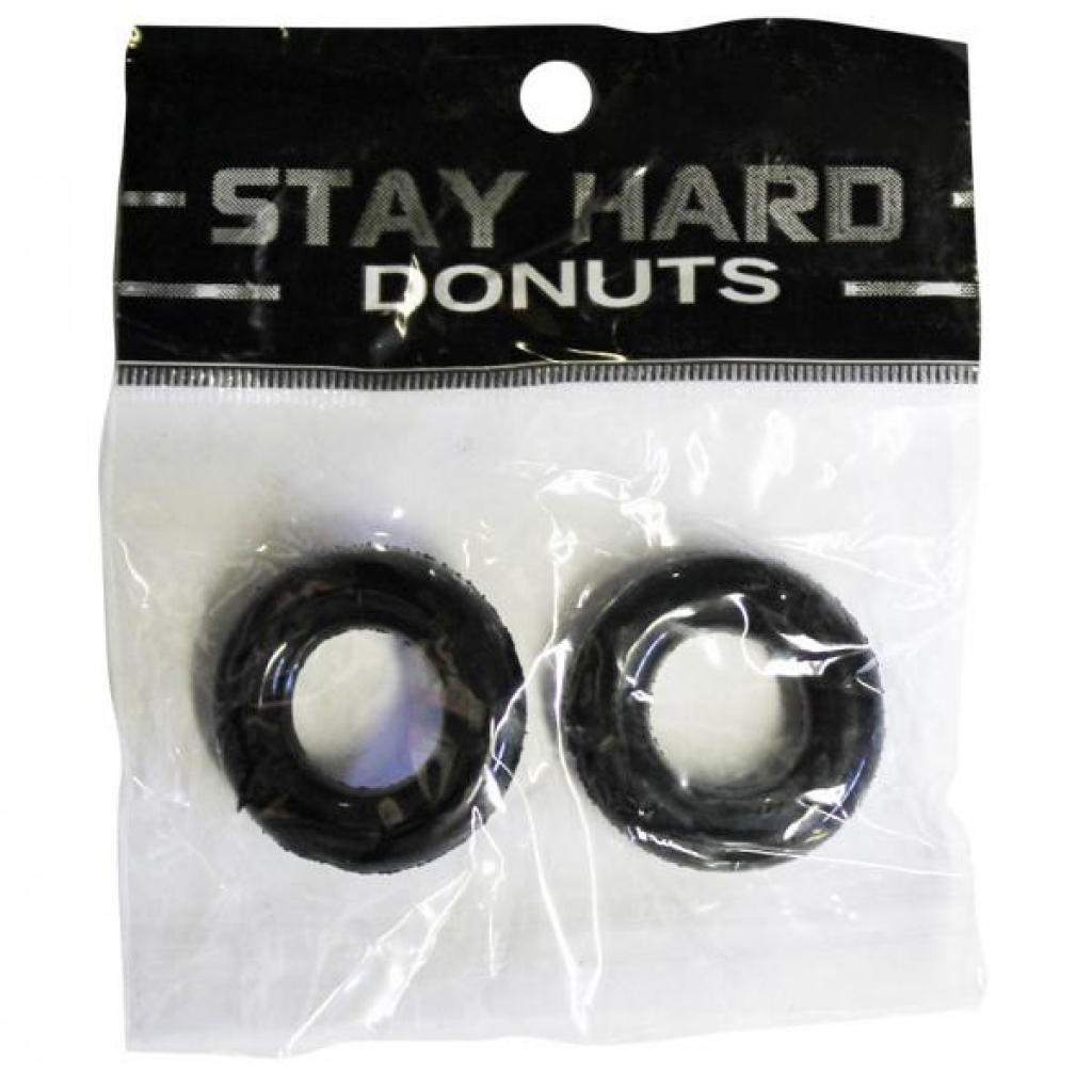 Si Power Stretch Donuts 2pk Black - Si Novelties