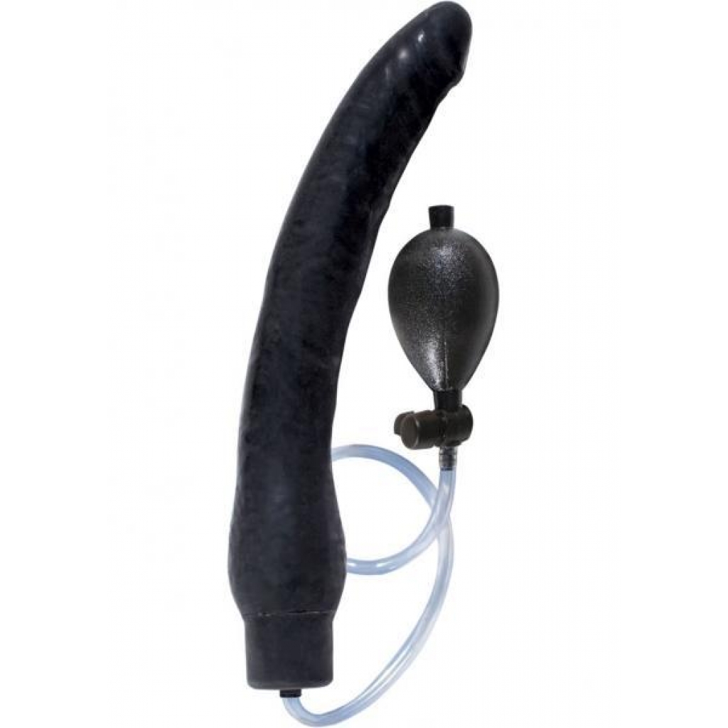 Ram Inflatable Latex Dong 12 Inch- Black  - Nasstoys