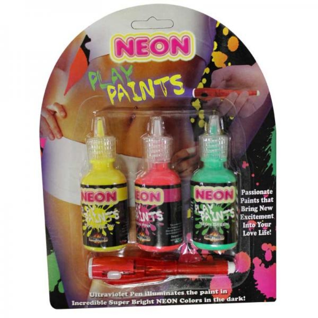 Neon Body Paints 3pk Card - Hott Products