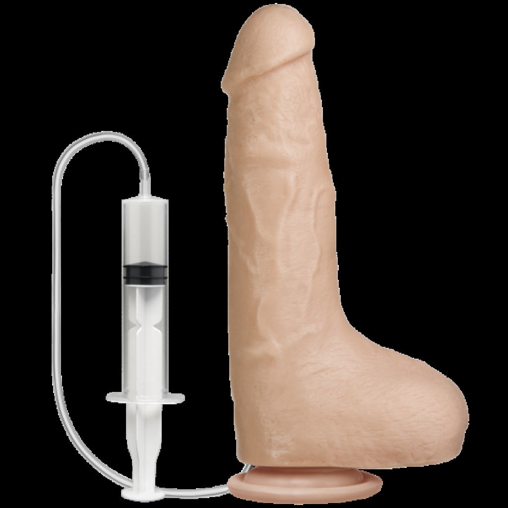 Squirting Realistic Dildo - Beige - Doc Johnson