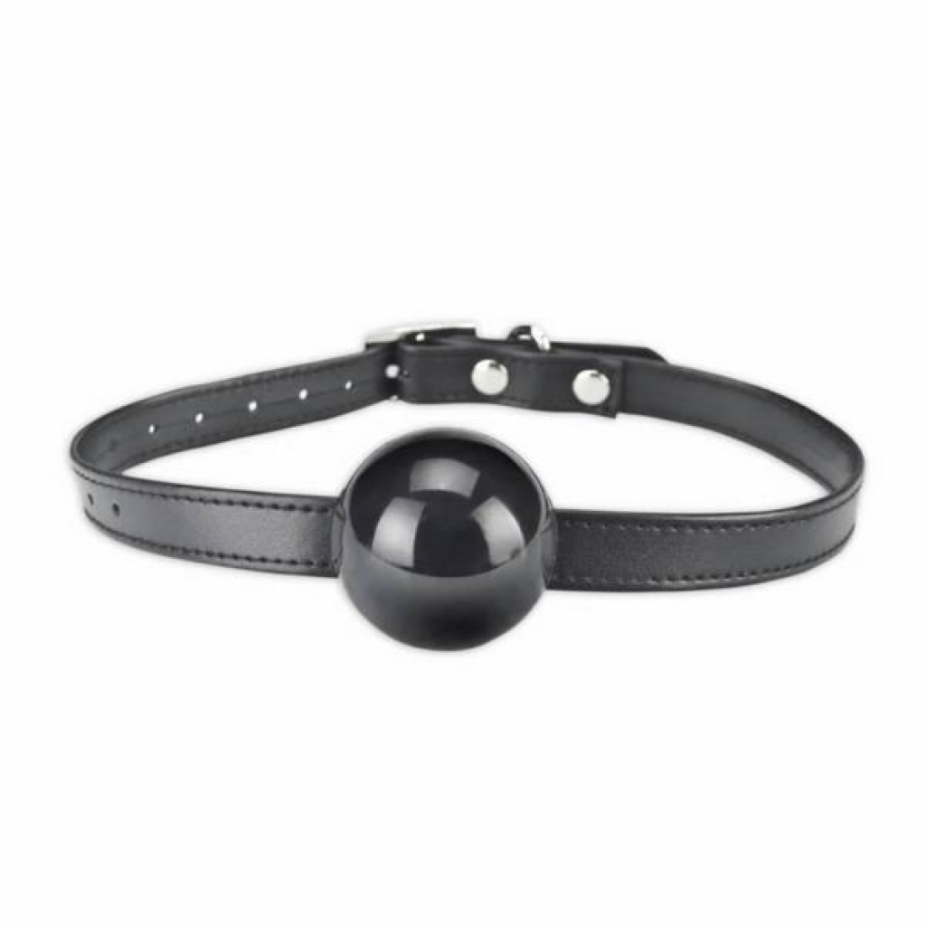 Lux Fetish Silicone Ball Gag Black O/S - Electric Eel