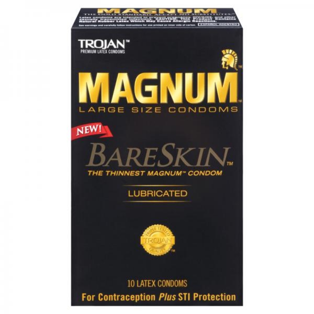 Trojan Magnum Bareskin Condoms (10) - Paradise Marketing