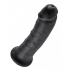 King Cock 8 Inch Dildo - Black