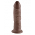 King Cock 9 Inch Dildo - Realistic Brown Pleasure Tool