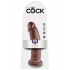 King Cock 9 Inch Dildo - Realistic Brown Pleasure Tool