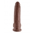 King Cock 9 inches Cock Balls Brown Dildo - Pipedream