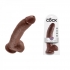 King Cock 9 inches Cock Balls Brown Dildo - Pipedream