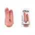 King Cock Double Penetrator Dildo Beige - Pipedream