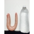 U Shaped Double Trouble Small Dildo - Beige - Pipedream