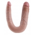 U Shaped Large Double Trouble Dildo - Beige - Pipedream