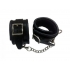 Rouge Padded Leather Wrist Cuffs Black - Rouge Garments