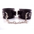 Rouge Padded Leather Wrist Cuffs Black - Rouge Garments