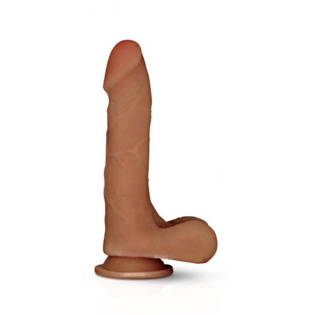 X5 Grinder Latin Realistic Dildo Brown - Blush