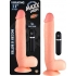 Maxx Men Vibrating 11 inches Straight Dong Beige - Nasstoys