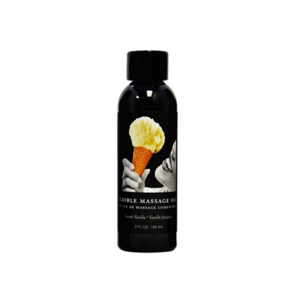 Earthly Body Edible Massage Oil Vanilla 2oz - Earthly Body