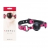 Sinful Adjustable Vinyl Ball Gag - Pink - Ns Novelties