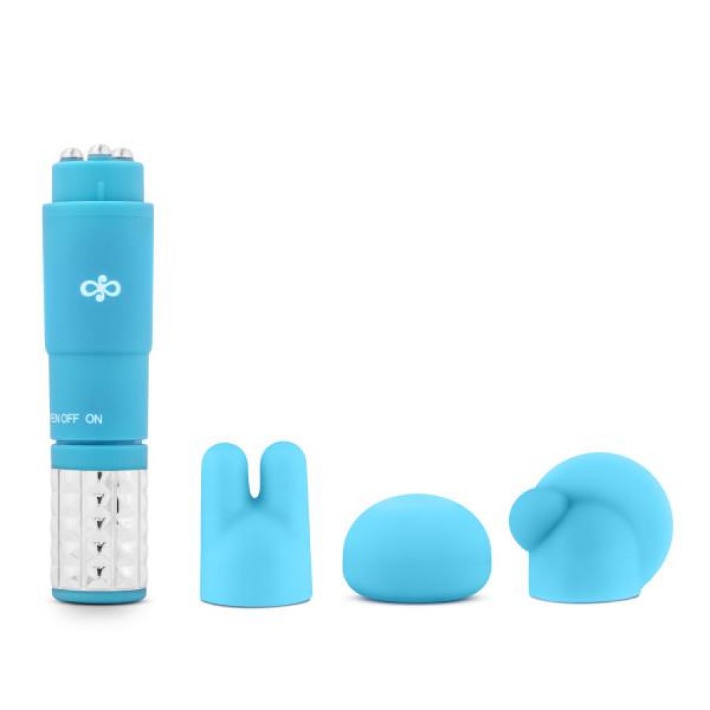 Revitalize Massage Kit with 3 Silicone Attachments Blue - Blush