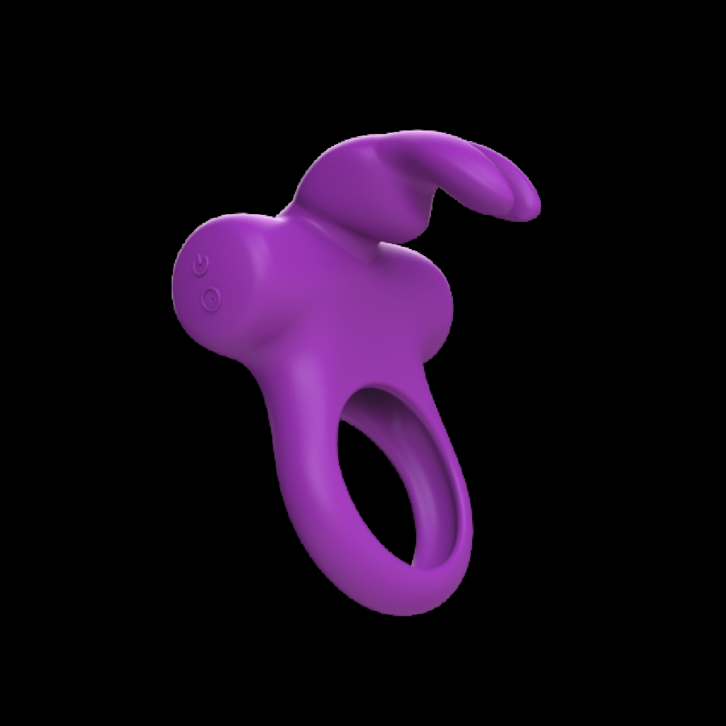 Frisky Bunny Vibrating Ring Purple - Vedo