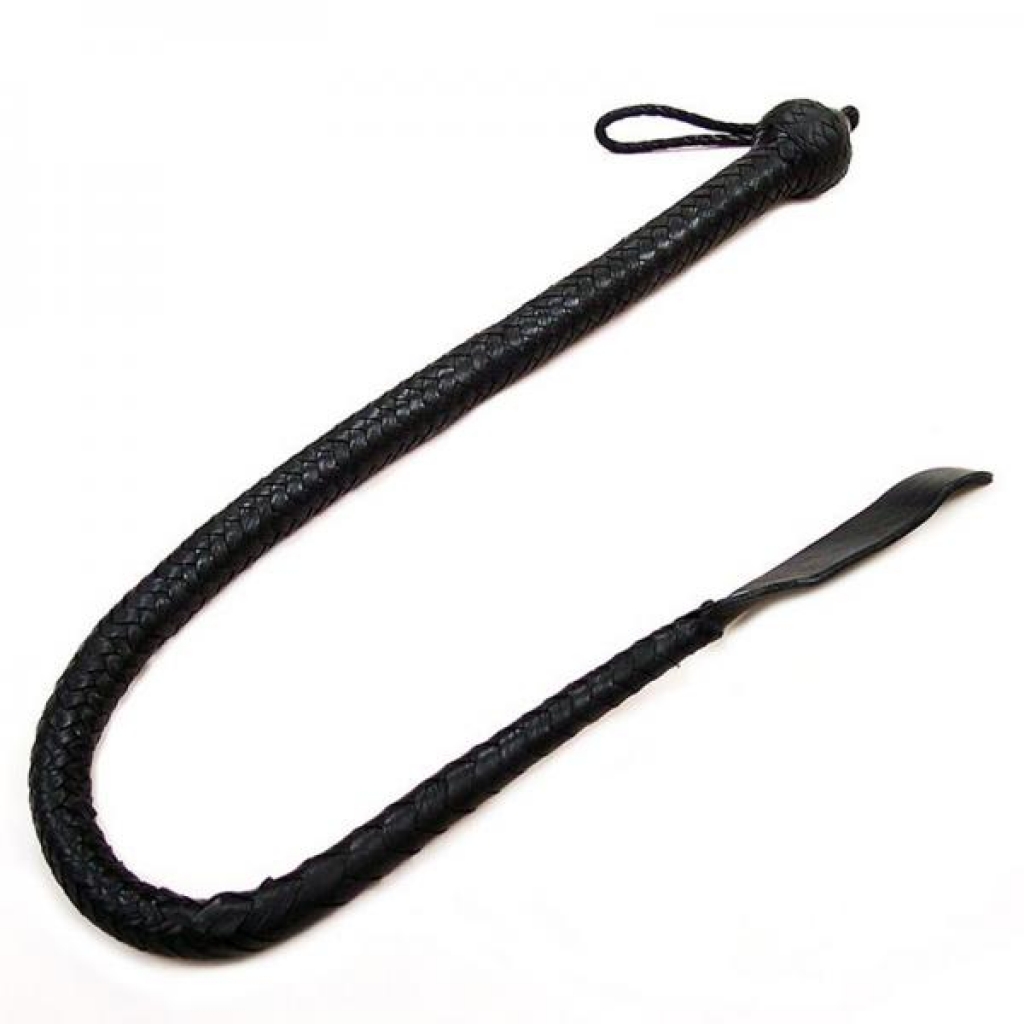 Rouge Devil Tail Whip - Black Leather