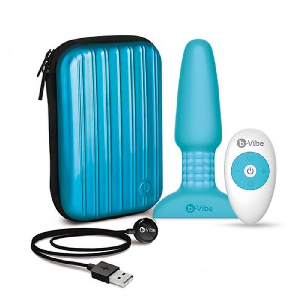 B-vibe Silicone Vibrating Remote Controlled Multispeed Waterproof Anal Play Plug With Travel Case &
