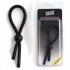 Rock Solid Lasso Single Adjustable Black Silicone Cock Tie - Rock Solid