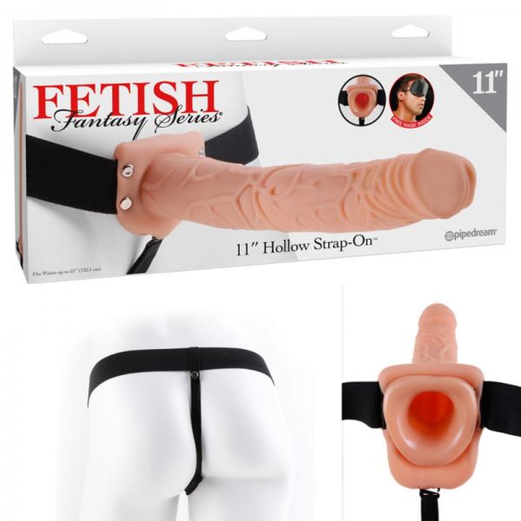 Fetish Fantasy 11in Hollow Strap-on Flesh - Pipedream