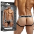 Male Power Peep Show Jock Strap - L/XL Black