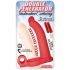 Double Penetrator Studmaker Cockring Red - Nasstoys