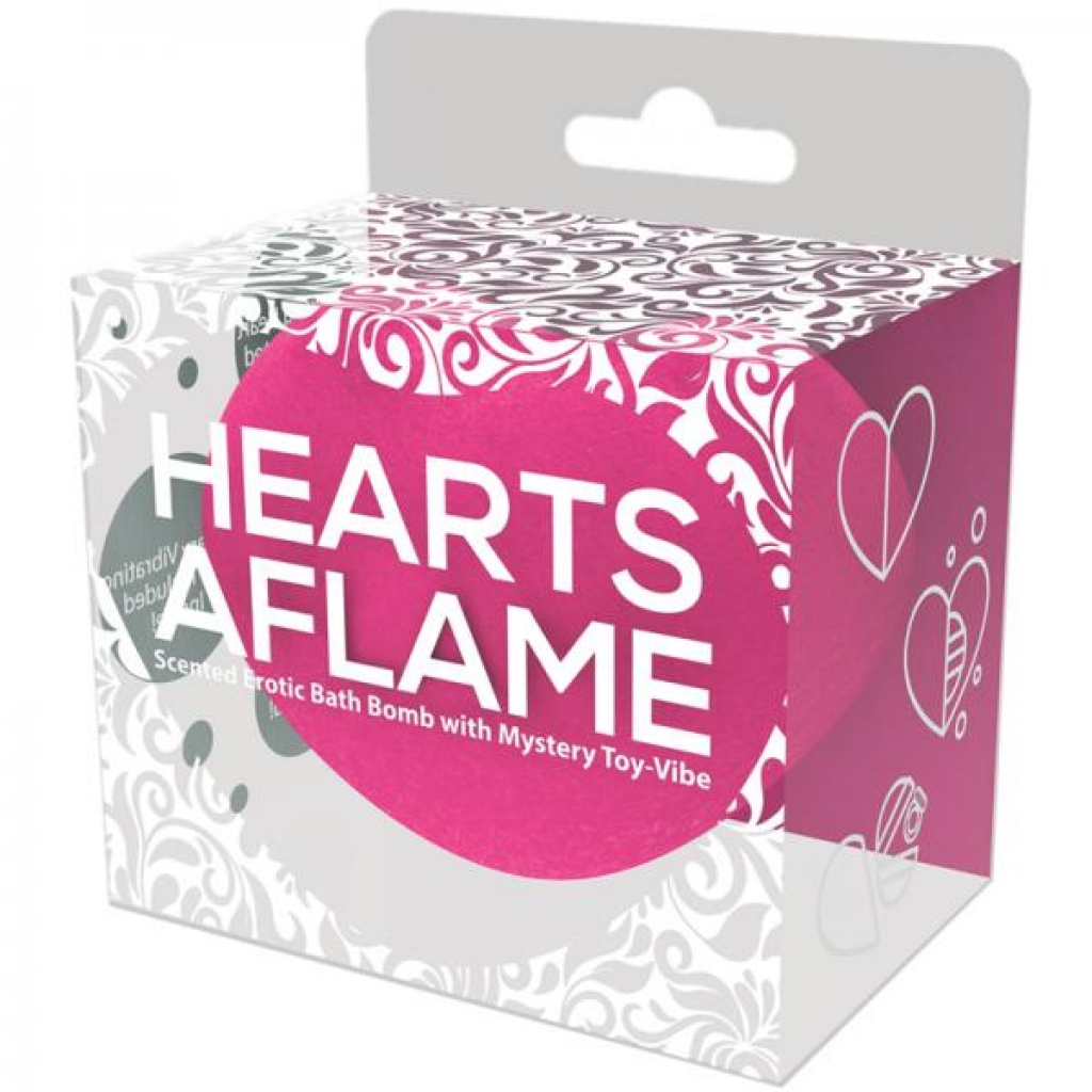 Hearts A Flame Erotic Lovers Bath Bomb Heart Shape Scented Bath Bomb With Mystery Toy Vibe - Hott Products