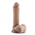 Au Naturel 8 Inches Sensa Feel Dildo - Latin Tan