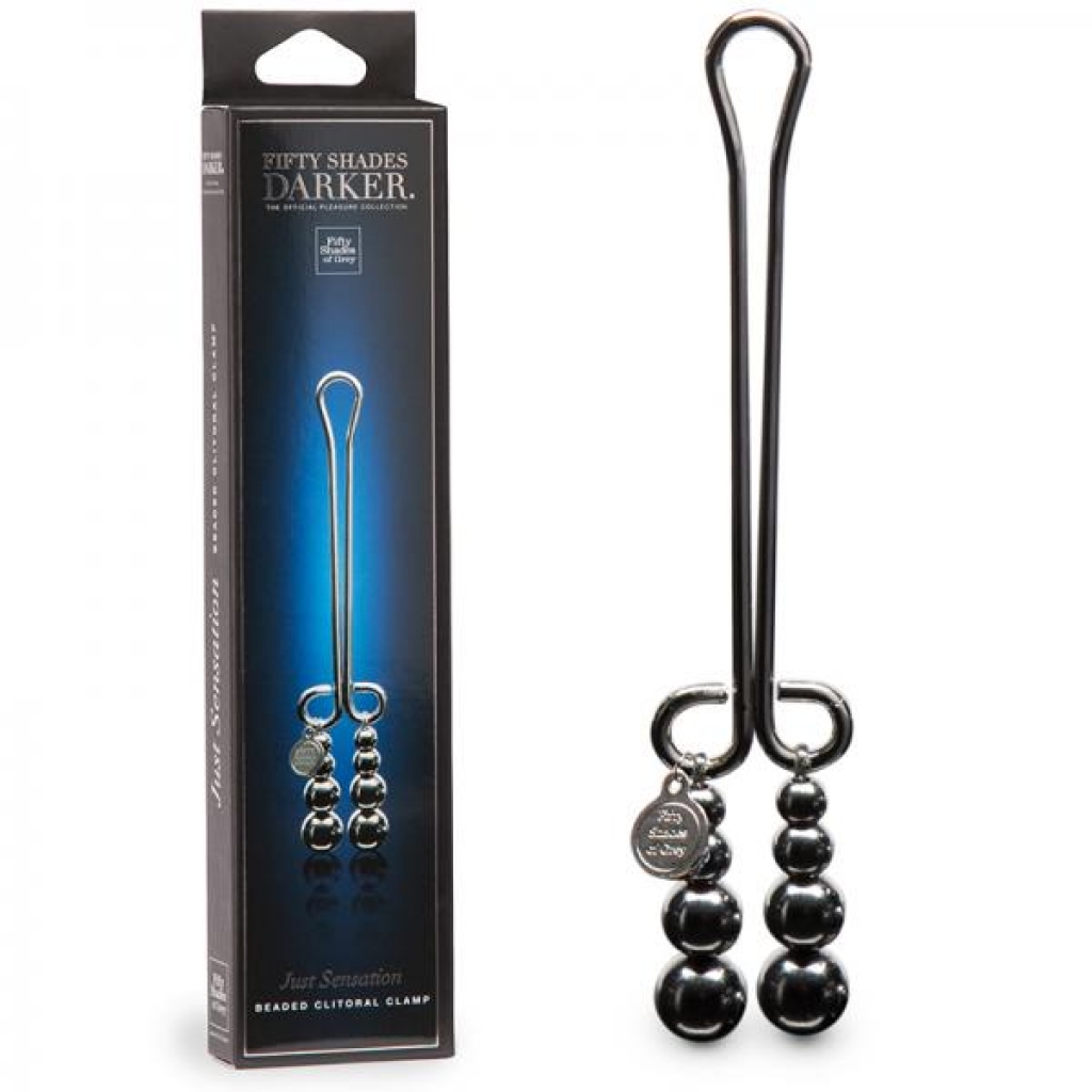 Fifty Shades Darker Just Sensation Beaded Clitoral Clamp - Lovehoney