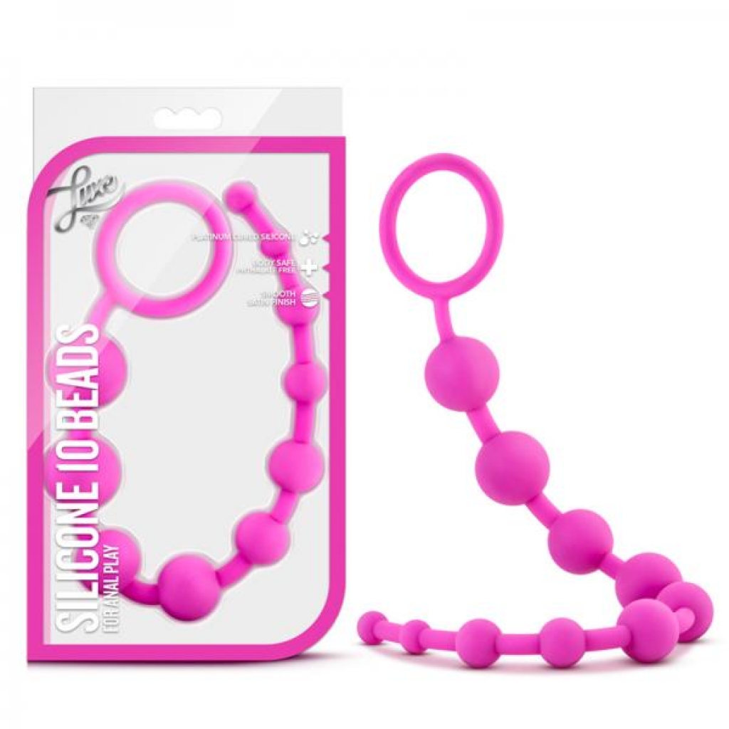 Luxe - Silicone 10 Beads - Pink - Blush Novelties